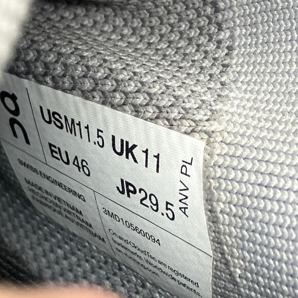 On Cloudswift 3 Sneakers Mens 11.5 Gray Lightweight Running Shoes ЗМD10560094‎ main image 11